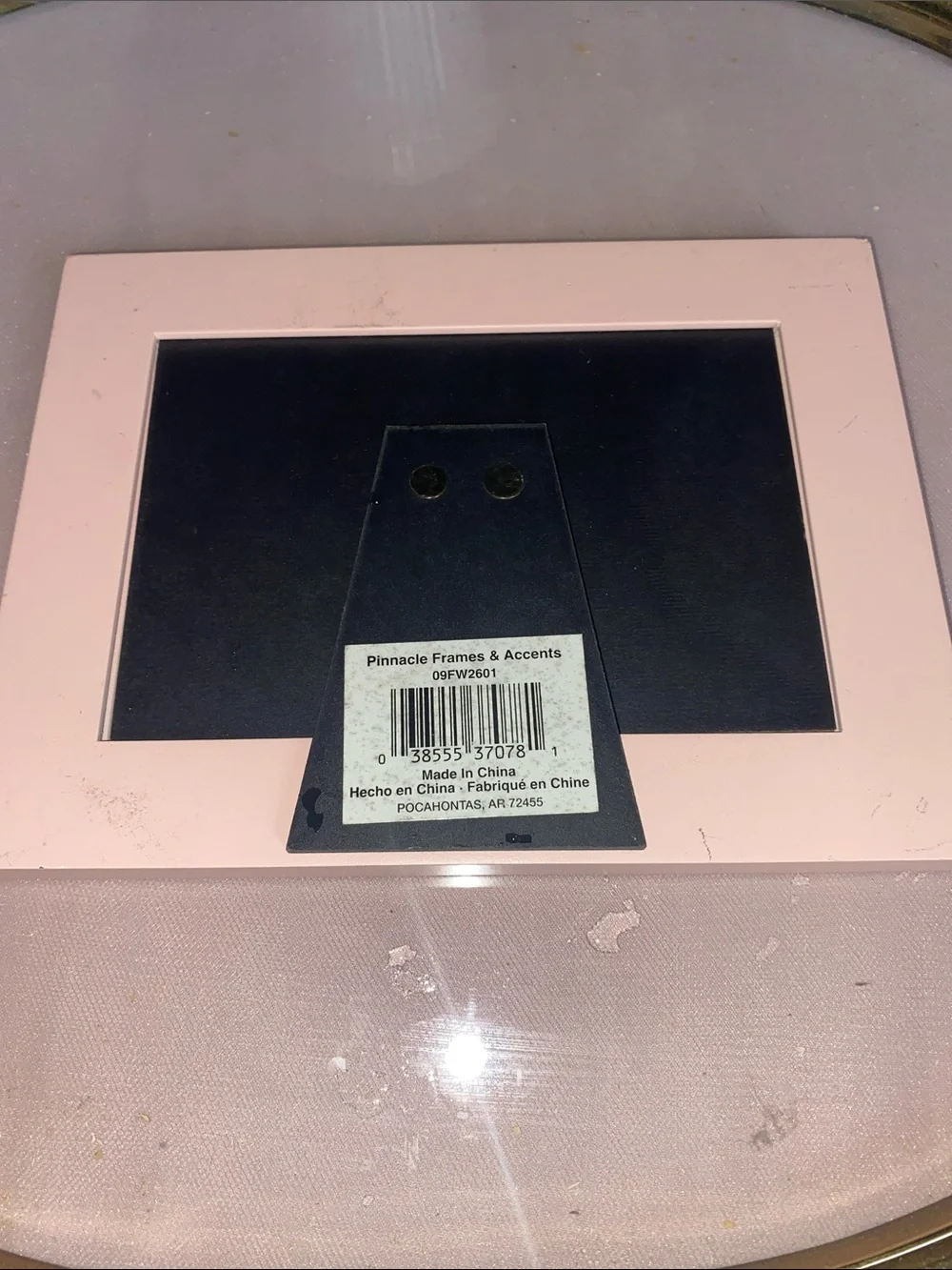 6x4 Pink Baby Picture Frame with 'Baby' Plaque